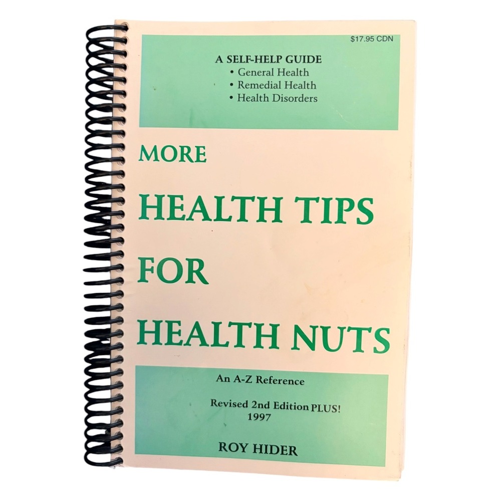 Vintage More Health Tips For Health Nuts Roy Hider Natural Health Guide Book